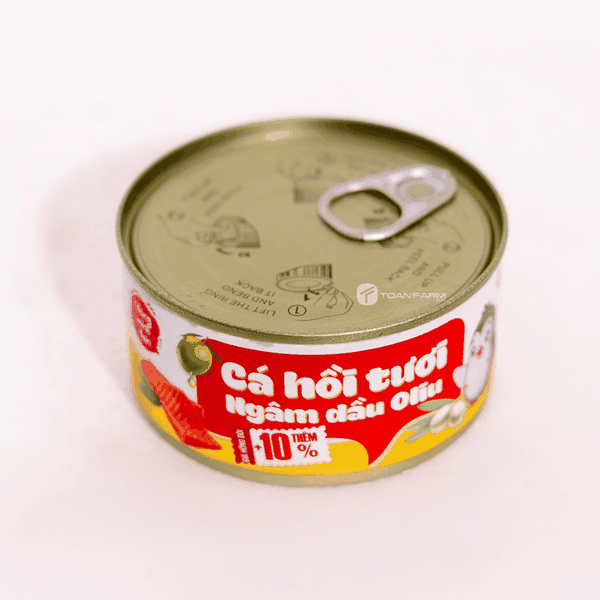 Cá Hồi Ngâm Dầu Oliu 165g