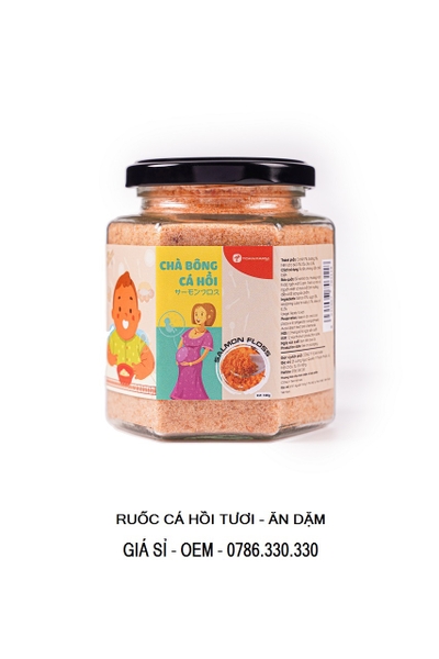 Ruốc, Chà Bông Cá Hồi Tươi - Ăn Dặm Hũ 100Gr
