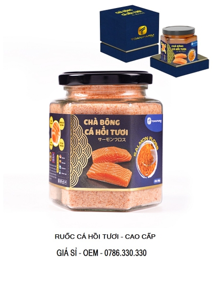 Ruốc, Chà Bông Cá Hồi Tươi - Cao Cấp Hũ 100Gr