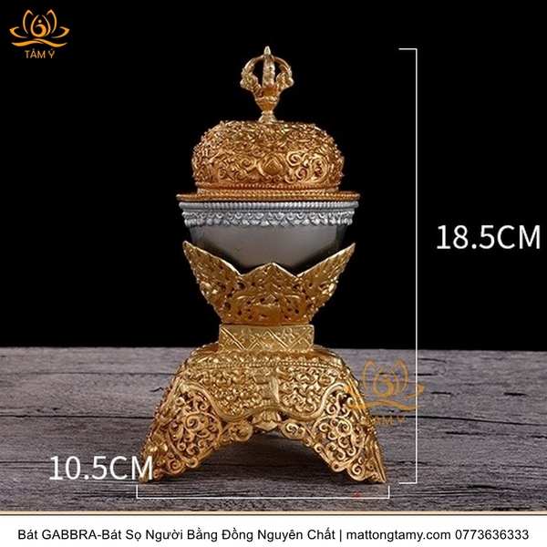 Bát Sọ Người - Bát GABBRA Bằng Đồng Nguyên Chất, cầu tài lộc chiêu tài hóa giải vận đen bình an