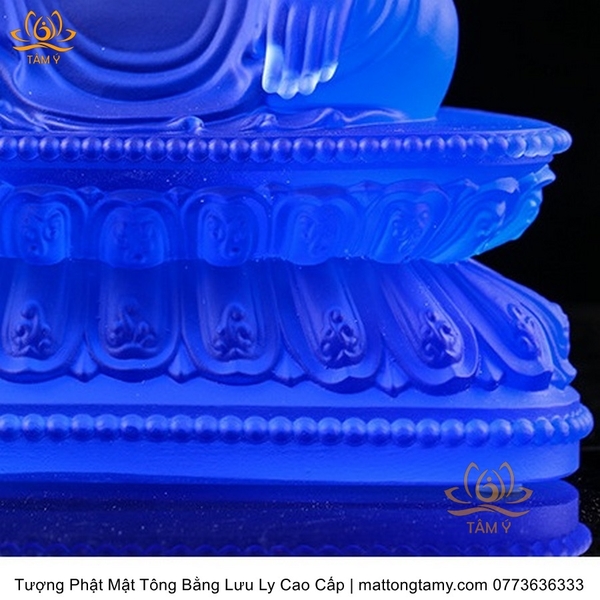 Bộ 5 Tượng Ngũ Trí Như Lai Bằng Lưu Ly Cao Cấp cát tường vật phẩm phong thủy như ý