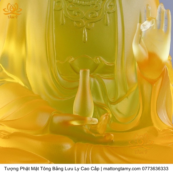 Tượng Phật Quan Âm Bồ Tát Bằng Lưu Ly Cao Cấp quà tặng sếp quà mừng thọ