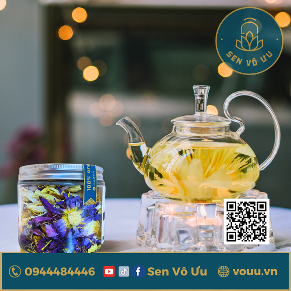 Trà hoa súng giúp thư giãn, giải nhiệt | Sen Vô Ưu
