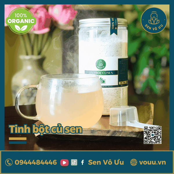 Tinh bột củ sen nguyên chất | Sen Vô Ưu