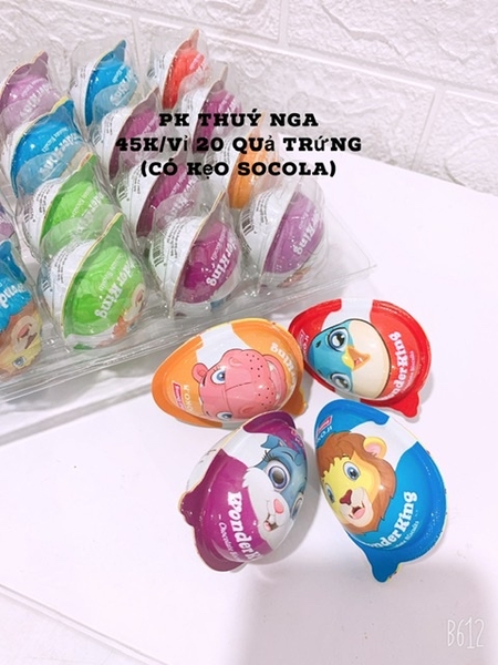 Vỉ 20 quả trứng đồ chơi xả kho