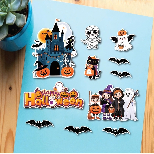 Combo 2 set giấy chủ đề  Halloween - Q10468.