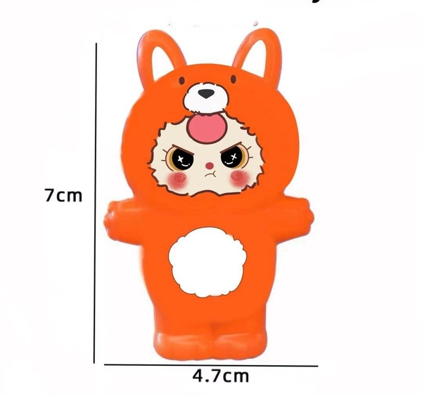 Tượng nhựa cứng-Baby three dáng đứng (màu cam).