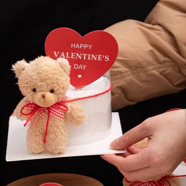 Gấu bông size 12cm (không gồm khăn và mũ) -MÀU NÂU.