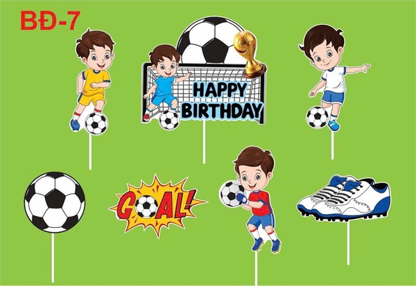 Set giấy 3 cầu thủ đá bóng (CT).