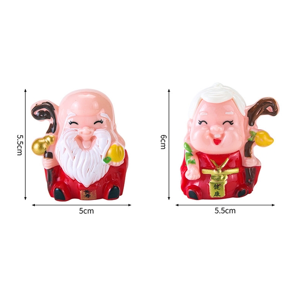 TUONG-Đôi ông bà thọ (nhựa cứng). R38 S36