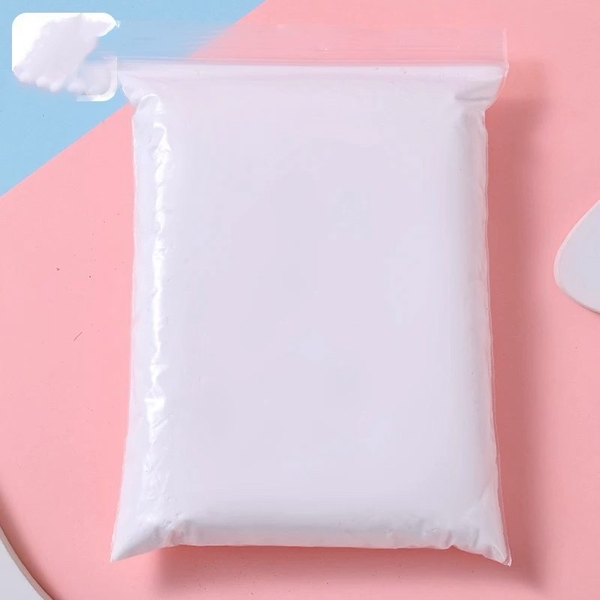 Gói đất sét (nặn) màu trắng TO (500gam).