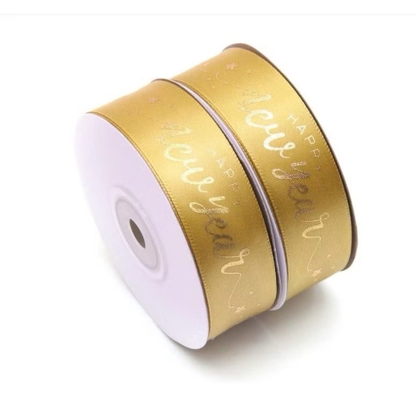 Ruybang Tết chữ happy new year -MÀU VÀNG (2.5cm x 35m).