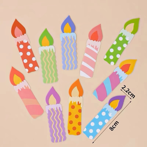 Combo 2 set giấy nến sắc màu (10 nến/1set).