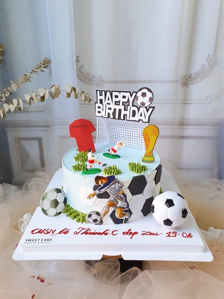 Combo 2 set giấy- bảng HPBD (happy birthday) bóng đá mix nhiều mẫu.
