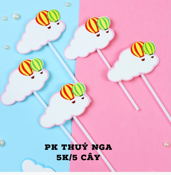 CAM-Set 5 bảng trắng gắn khinh khí cầu.O18