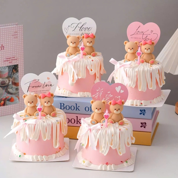 Set 54 trái tim giấy mix màu (hồng-tím-trắng-đen).