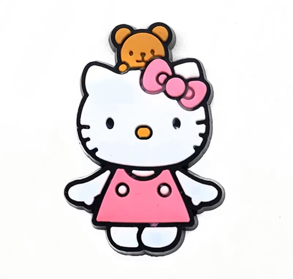 Tượng Kitty hồng đứng kt 10cm x7cm (nhựa dẻo).