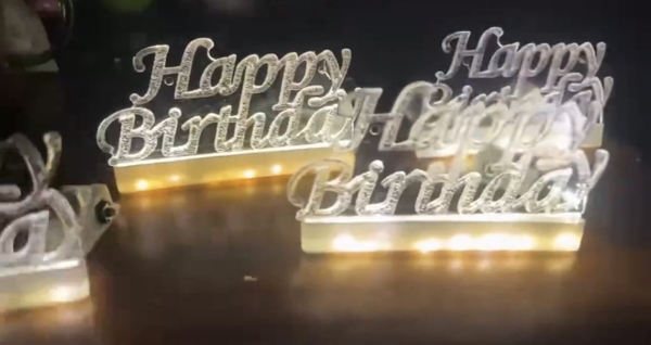 Đèn chữ Happy birthday (HPBD).