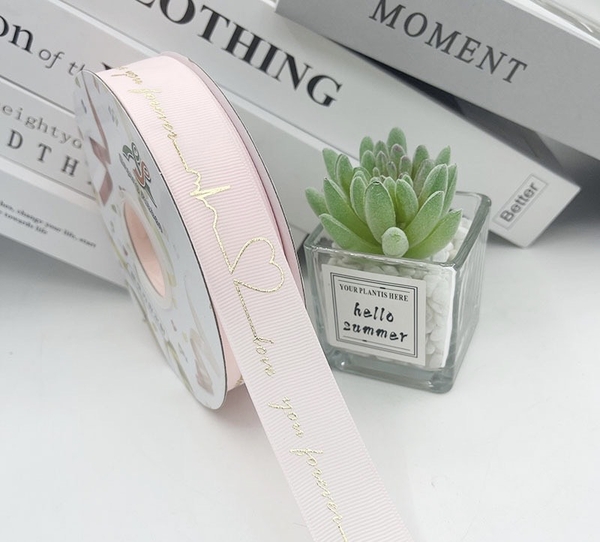 Ruybang nhịp tim love you forever 2.5cm x 40m-HỒNG NHẠT.