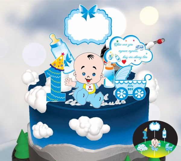 Set giấy bé trai số 1 -HD.