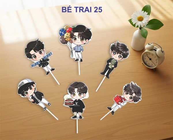 10 set giấy bé trai HD mẫu mới (6 bé/set).