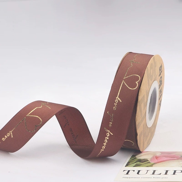 Ruybang nhịp tim love you forever 2.5cm x 40m-MÀU NÂU.