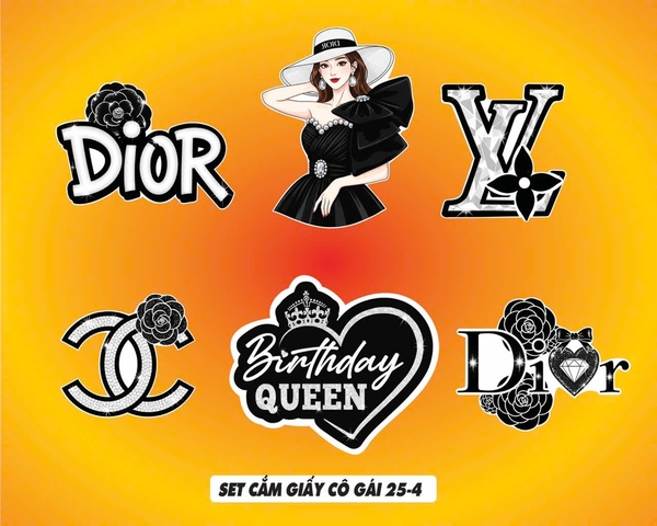 10 set giấy cô gái DIOR  HD-25.4.