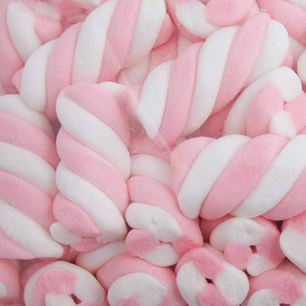 KEO-Kẹo mashmallow 1kg - Xoắn Hồng