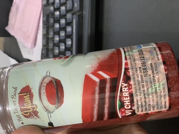 Bột Rắc Bánh - vị Cherry.