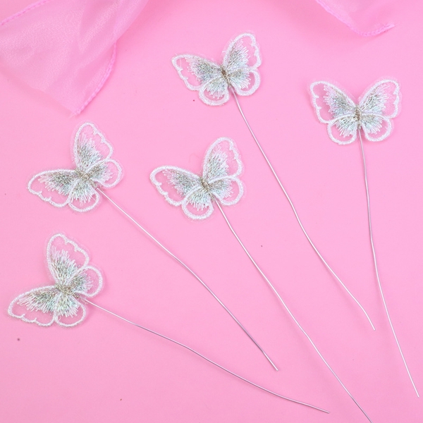 CAM-Set 5 bướm vải ren.