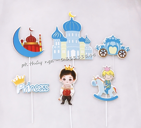 Set cắm hoàng tử cưỡi ngựa xanh (HD).