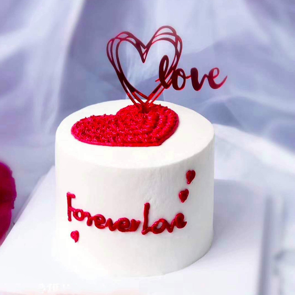 Set 10 Mica tim love đỏ.