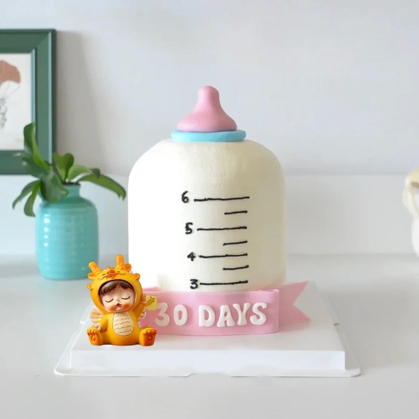 Tượng sứ em bé rồng-ngồi giơ 1 tay (size BÉ).