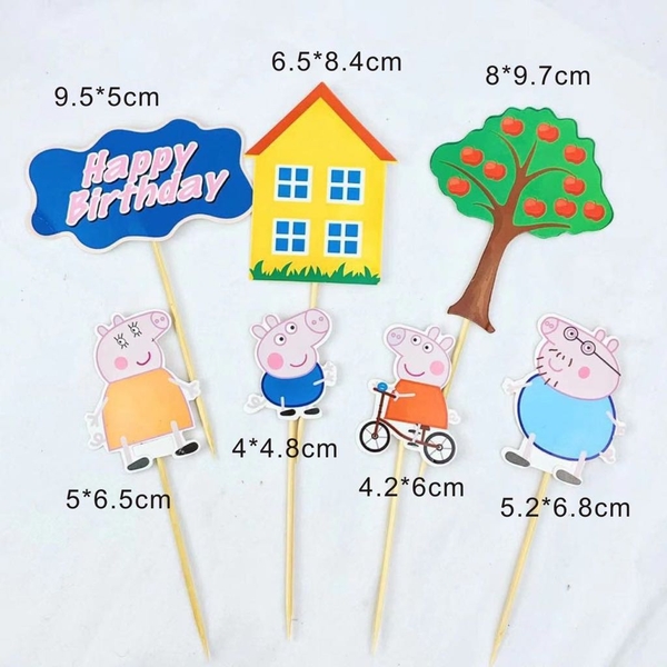 CAM-10 Set cắm gia đình heo peppa (XẢ KHO).