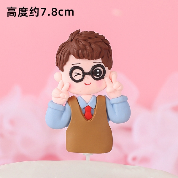TUONG-Chàng trai đeo kính áo nâu (silicon).