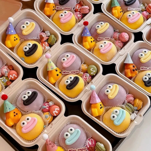 Set nhựa dẻo - 10  chiếc miệng kute sắc màu (kt NHỎ 1.8cmx2.7cm).