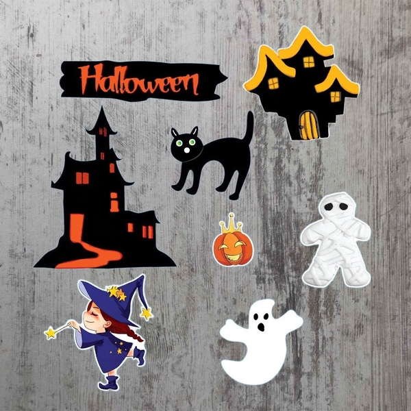 Combo 2 Set cắm chủ đề halloween 2023 -MẪU 5.