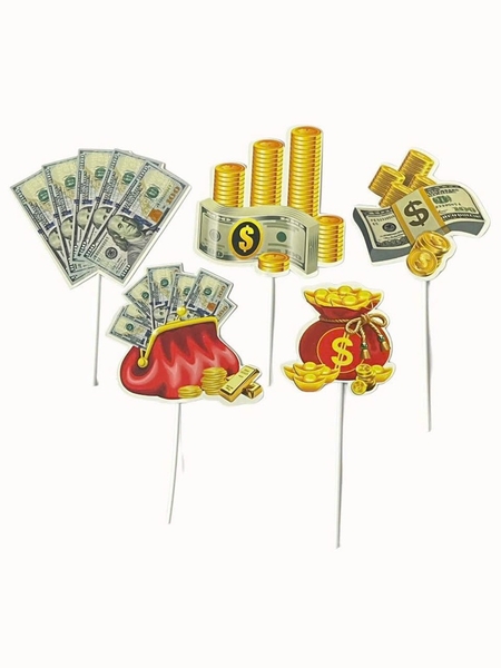 10 set giấy túi tiền mẫu 2 (có tiền đô hũ tiền đỏ) DL.