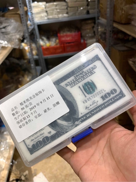 BIDUONG-Tiền đô la giấy gạo to (50 tờ)-U033