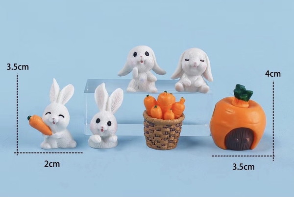 Set nhựa thỏ và carrot (set).
