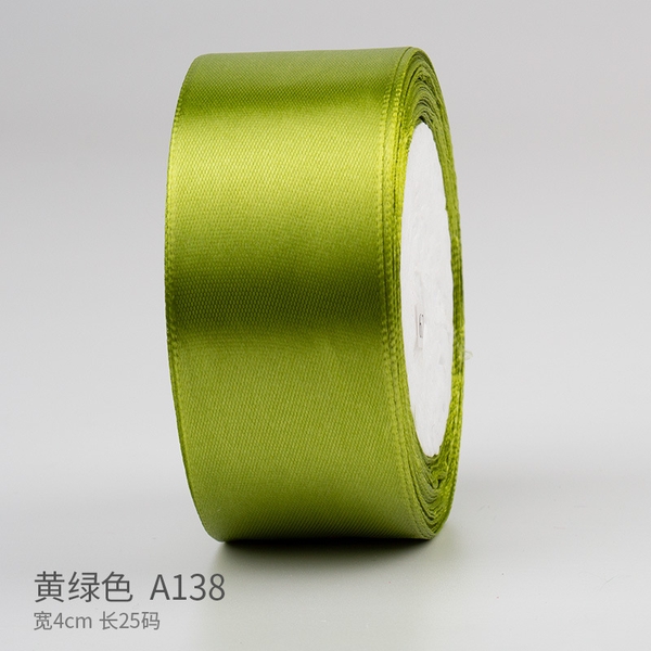 Ruybang khổ 4cm, 25m-xanh lá.