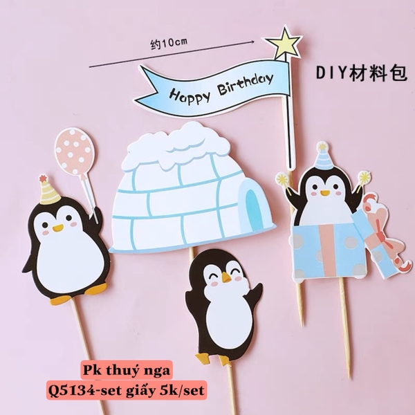 CAM-Set giấy chim cánh cụt.
