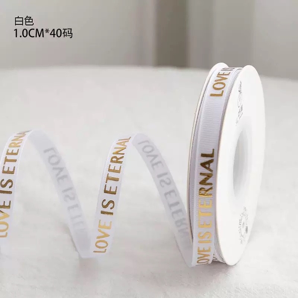 Ruybang LOVE IS ETERNAL nhỏ (1cm x 35m)-TRẮNG.