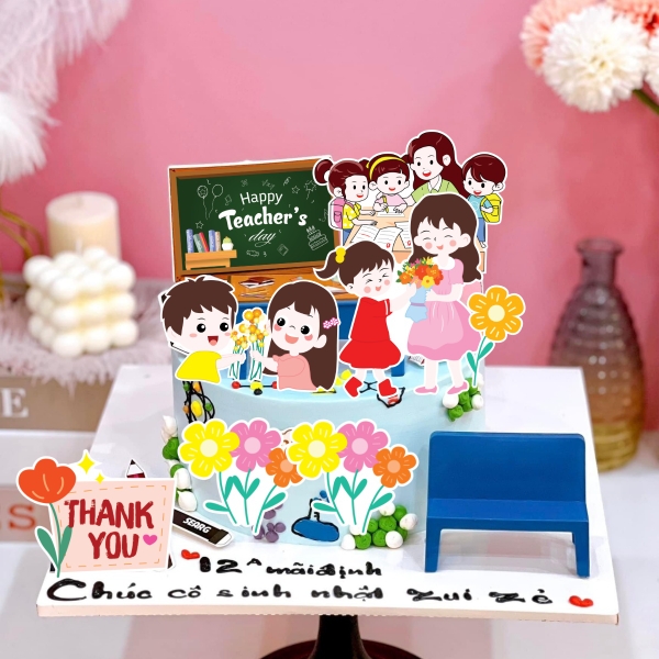 Combo 2 set giấy 20-11: cô giáo và học sinh (mãu 1).