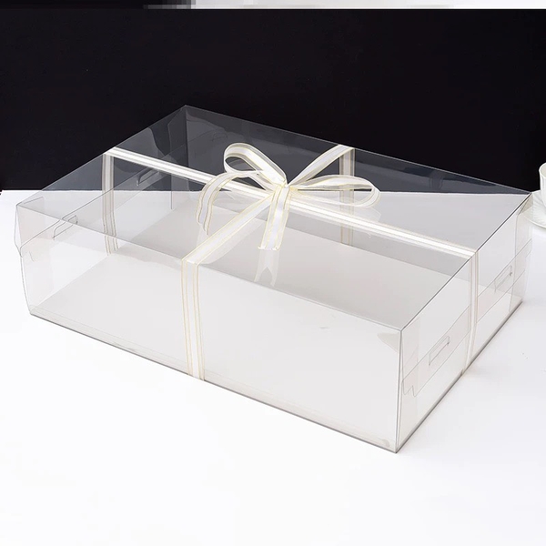 Hộp mica 3 CT chữ nhật 1 tầng (30x40x18cm).