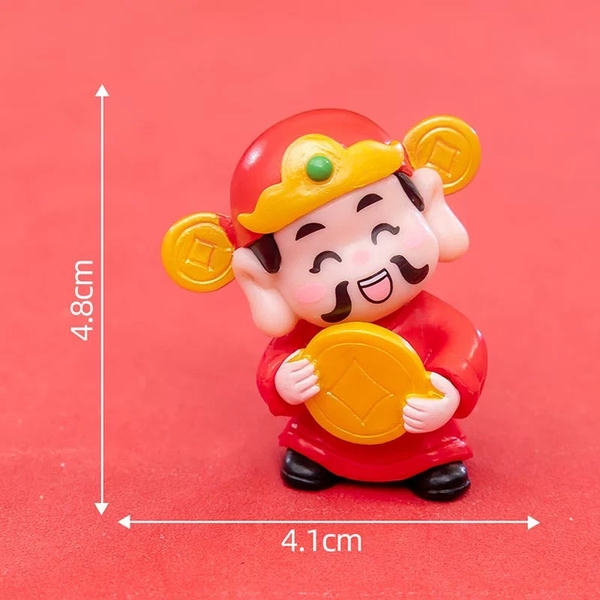 Set 6 thần tài  mix mẫu mini (nhựa đặc)9446.