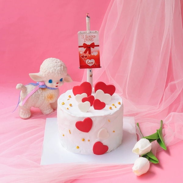 Nến xòe bảng hiệu I love you.