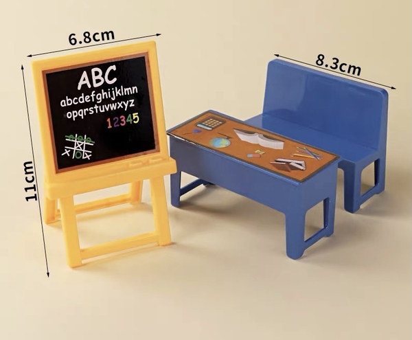 Set nhựa 3 chi tiết (BẢNG-GHẾ-BÀN).