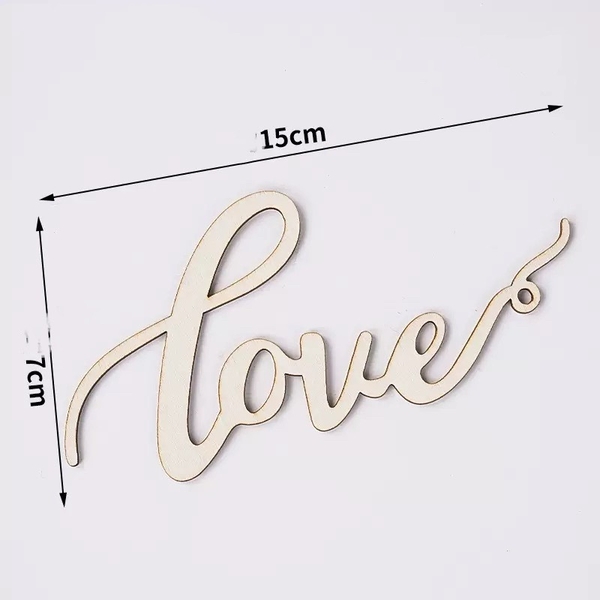 Set 10 chữ Love gỗ size to.