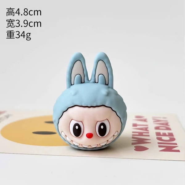 Tượng silicon 3D - Labubu xanh dương nhạt.